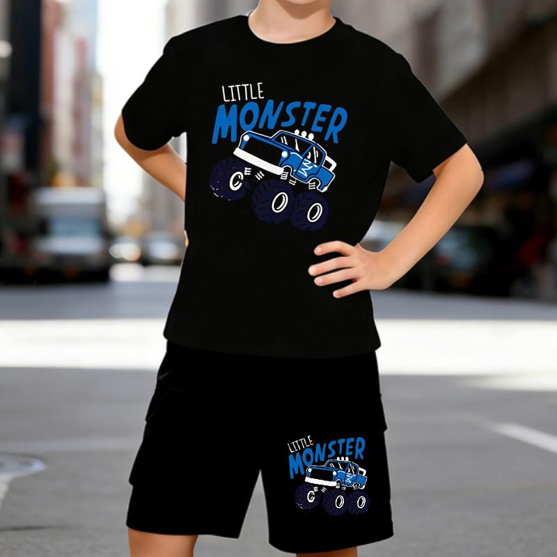 Boys 2 Piece Monster Truck Printed Outfit, Short Sleeve T-Shirt and Shorts Set for Kids Age 5-14,Black , White Sporty Casual Summer Clothes 5-6 Years чёрный
Boys 2 Piece Monster Truck Printed Outfit, Short Sleeve T-Shirt and Shorts Set for Kids Age 5-14,Black , White Sporty Casual Summer Clothes 5-6 Years чёрный