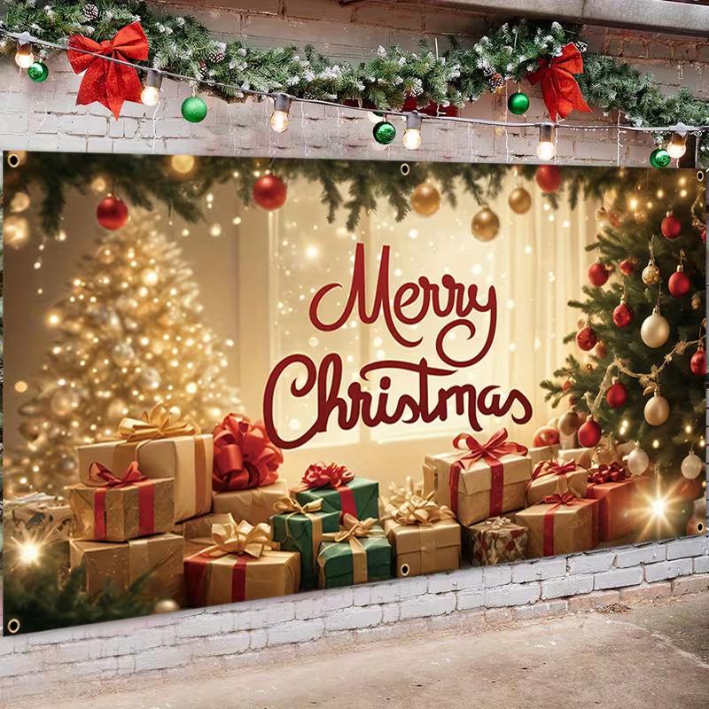 2D Merry Christmas Banner for Indoor/Outdoor Party Decoration 47.2x31.5inch/120*80cm
2D Merry Christmas Banner for Indoor/Outdoor Party Decoration 47.2x31.5inch/120*80cm