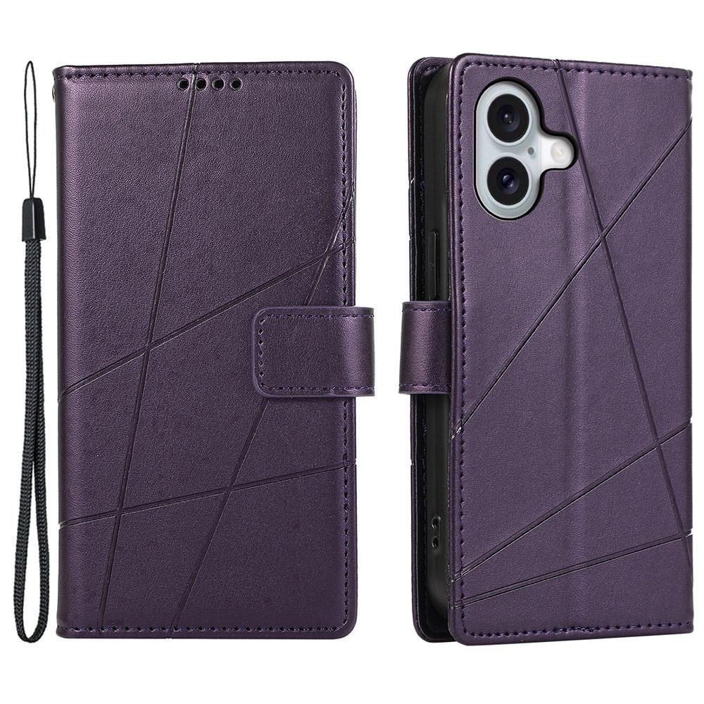 DF-06 Чехол-бумажник для iPhone 16 Кожаный чехол-книжка с тиснением Line F
DF-06 Чехол-бумажник для iPhone 16 Кожаный чехол-книжка с тиснением Line F