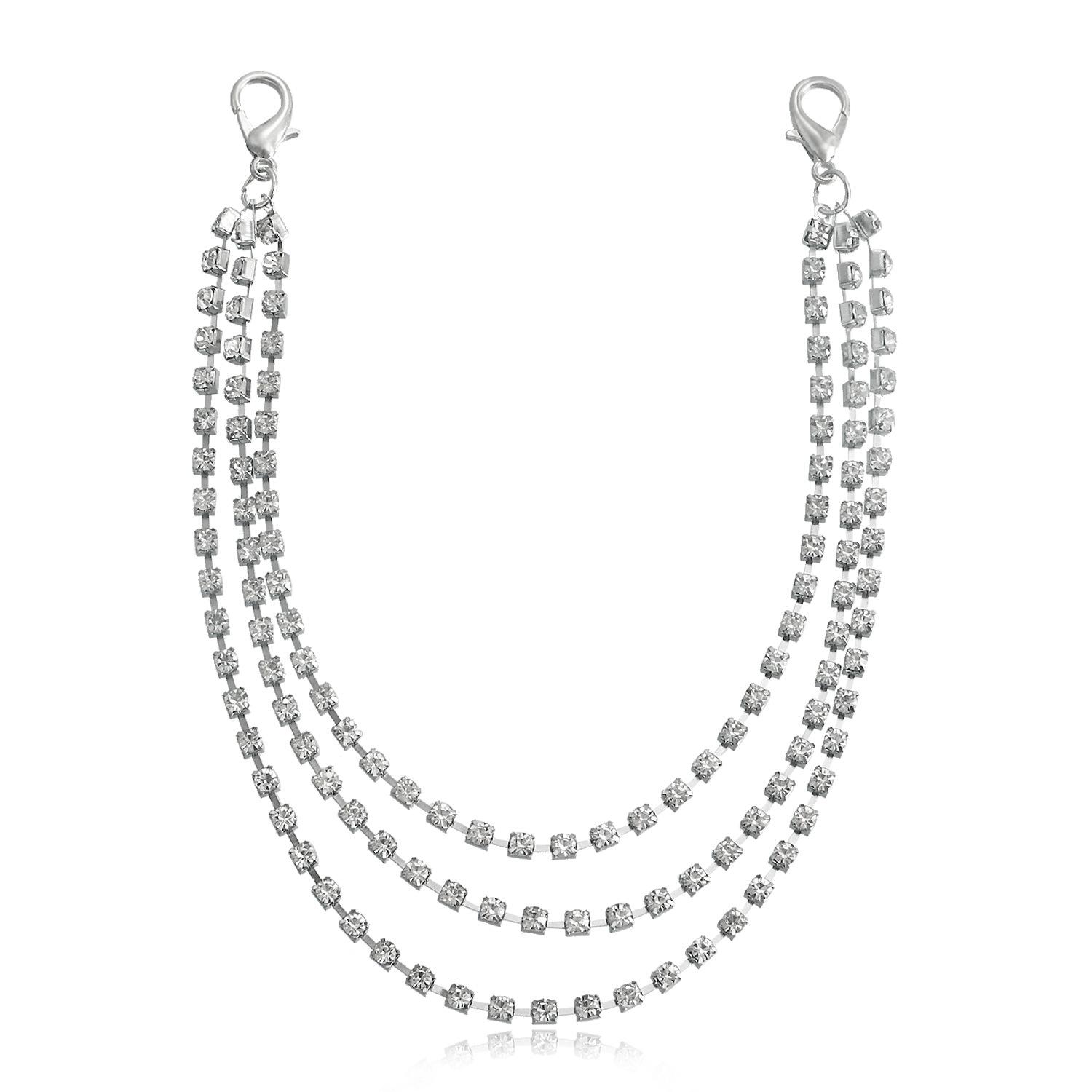 European and American jewelry, trendy and cool multi-layer claw diamond chain shoe jewelry, anklet girl high-end sense, Spice Girl shoe chain spot
European and American jewelry, trendy and cool multi-layer claw diamond chain shoe jewelry, anklet girl high-end sense, Spice Girl shoe chain spot