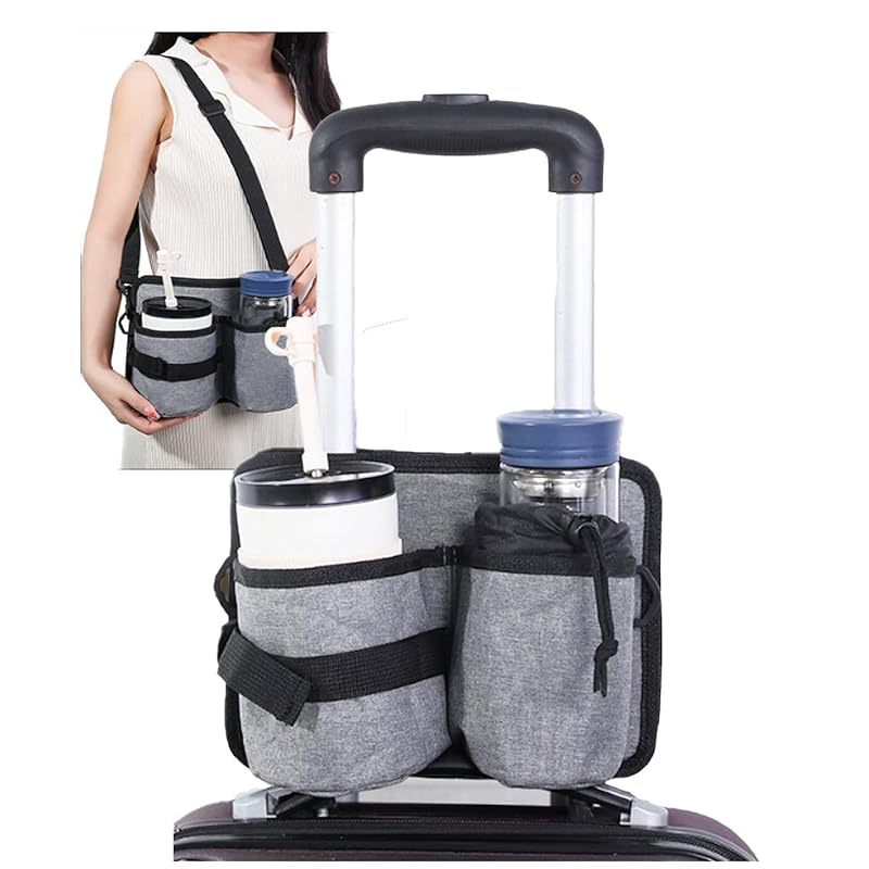 S.fields.inc suitcase drink holder cup holder 2way pocket Retrofit sacoche travel accessories (gray)
S.fields.inc suitcase drink holder cup holder 2way pocket Retrofit sacoche travel accessories (gray)