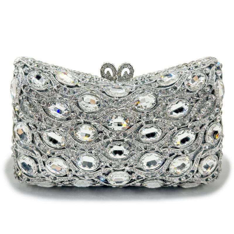 Ladies Handmade Diamond Dinner Bag Metal Diamond Handbag Crystal Glass Handbag Wedding Banquet Bag
Ladies Handmade Diamond Dinner Bag Metal Diamond Handbag Crystal Glass Handbag Wedding Banquet Bag