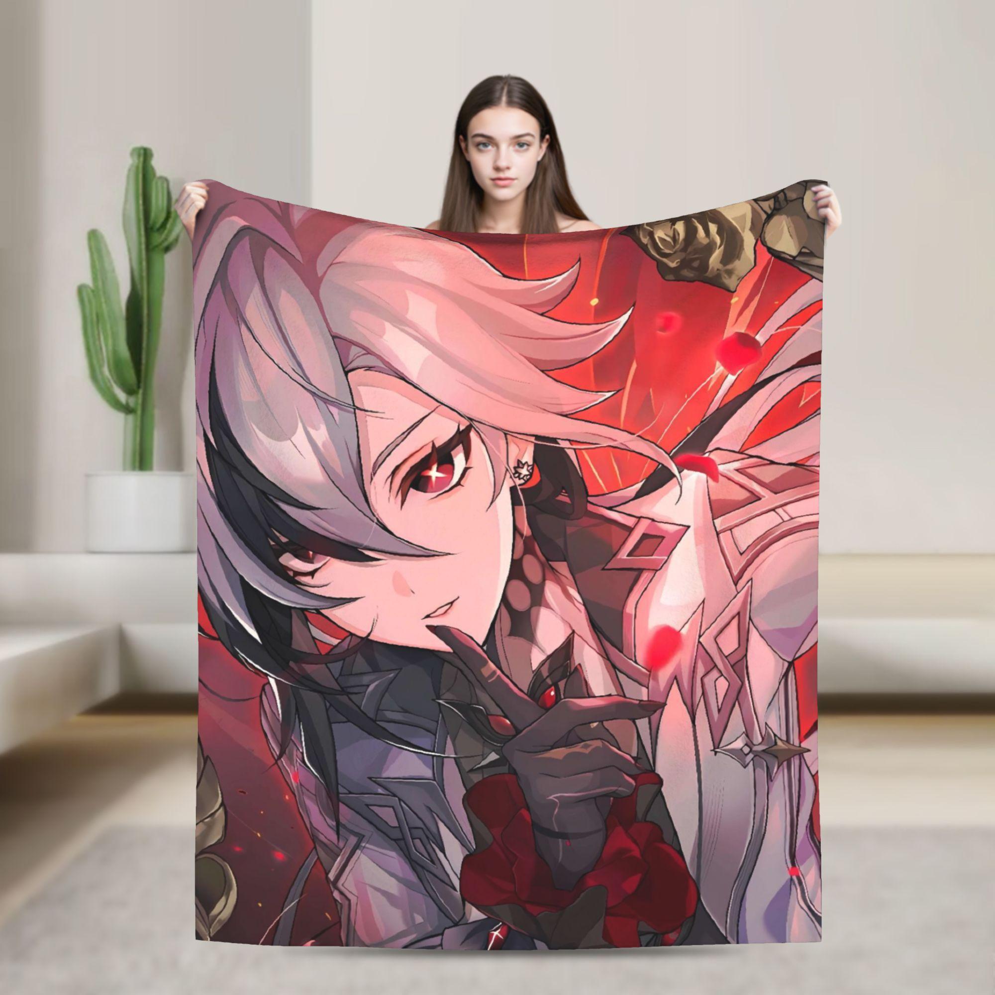 Anime game Genshin Impact Flannel Blanket Soft Warm Throw Blanket for Living Room Camping Aesthetic Bedspread Sofa Bed Cover 75x90cm
Anime game Genshin Impact Flannel Blanket Soft Warm Throw Blanket for Living Room Camping Aesthetic Bedspread Sofa Bed Cover 75x90cm