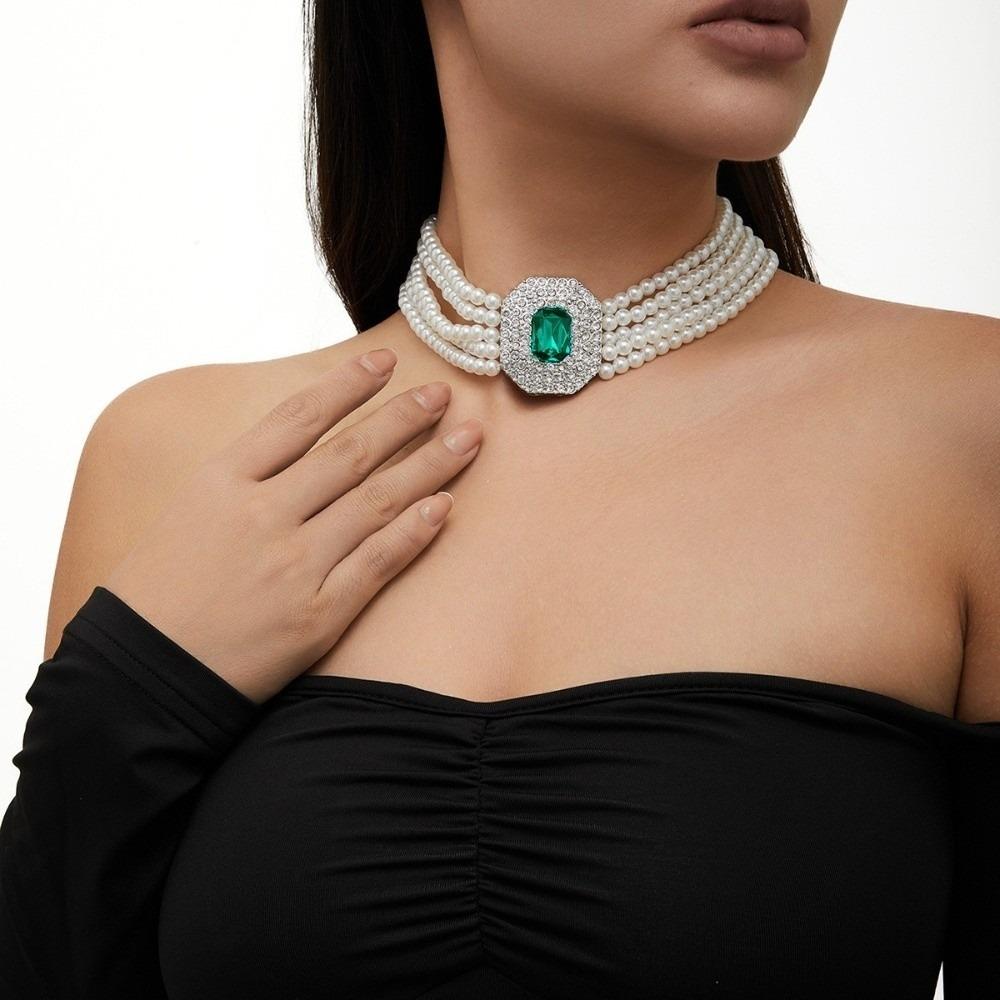 Imitation Pearl Pearl Multilayer Necklace Five Layer Women Choker Rhinestone Necklace Wedding чорний
Imitation Pearl Pearl Multilayer Necklace Five Layer Women Choker Rhinestone Necklace Wedding чорний