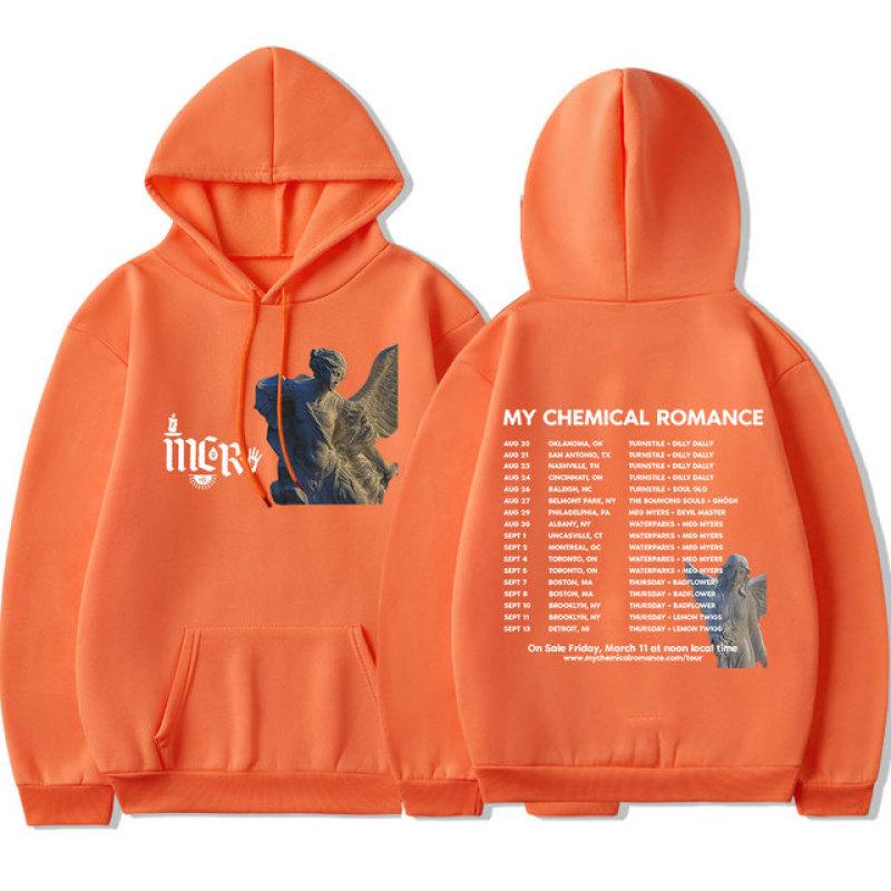 2023 винтажная толстовка с капюшоном для рок-группы My Chemical Romance Tour для мужчин и женщин, толстовки с капюшоном в стиле панк, готики, уличная одежда в стиле хип-хоп большого размера L оранжевый
2023 винтажная толстовка с капюшоном для рок-группы My Chemical Romance Tour для мужчин и женщин, толстовки с капюшоном в стиле панк, готики, уличная одежда в стиле хип-хоп большого размера L оранжевый