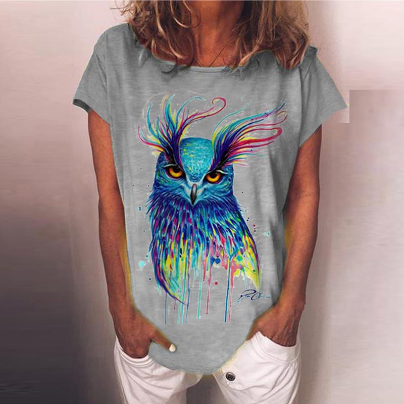 Women Summer T Shirt Trend Owl Print Retro Fashion Short Sleeve Tees Casual Printed Tops 8XL жовтий
Women Summer T Shirt Trend Owl Print Retro Fashion Short Sleeve Tees Casual Printed Tops 8XL жовтий