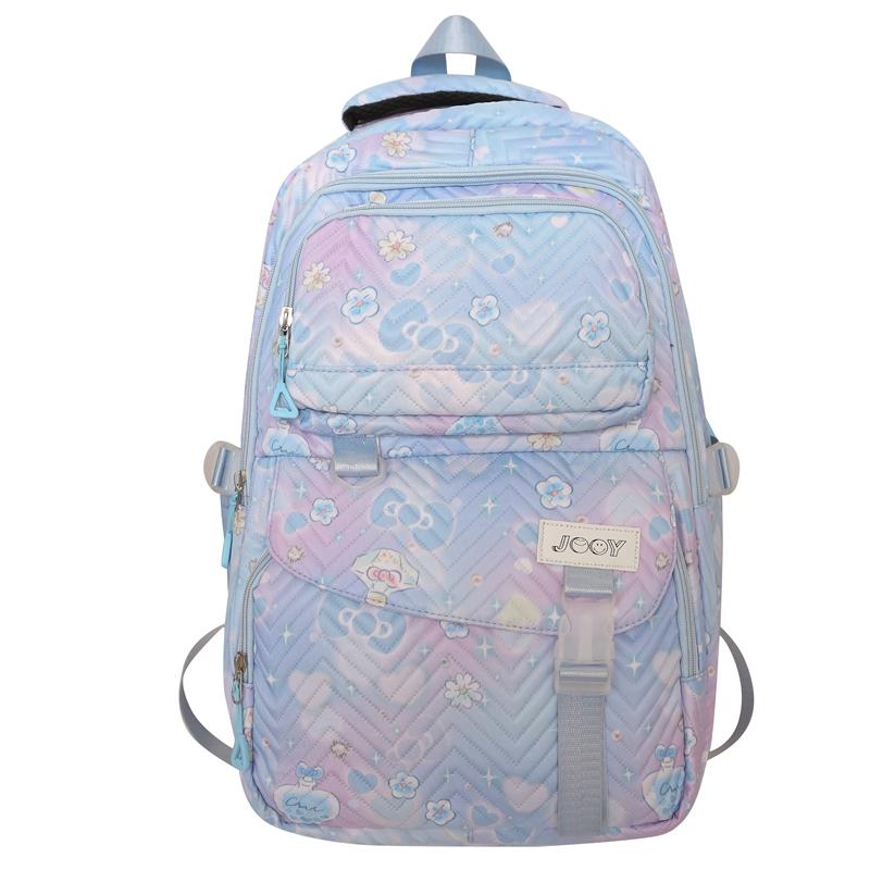 Жіночий шкільний рюкзак великої ємності з принтом
Жіночий шкільний рюкзак великої ємності з принтом