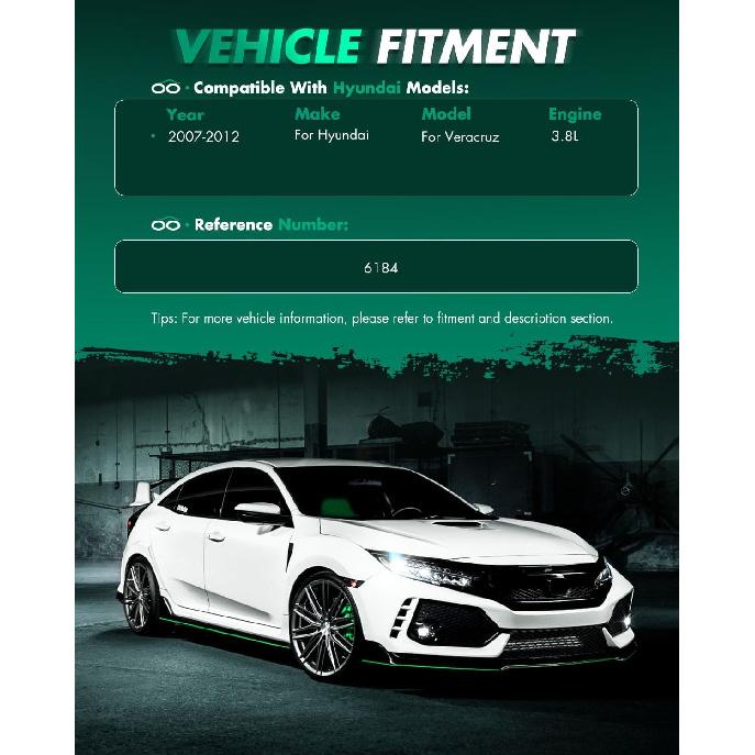 SCITOO Hood Struts fit for Hyundai for Veracruz 2007 2008 2009 2010 2011 2012 Front Lift Support Shocks 6184 17.18 55Lbs
SCITOO Hood Struts fit for Hyundai for Veracruz 2007 2008 2009 2010 2011 2012 Front Lift Support Shocks 6184 17.18 55Lbs