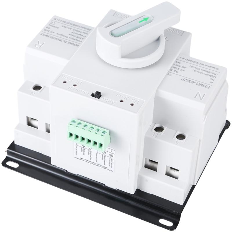 Manual Changeover Switches 2P 63A 220V Double Power ATS for Stable Circuit Management Circuit Protections Switches 1
Manual Changeover Switches 2P 63A 220V Double Power ATS for Stable Circuit Management Circuit Protections Switches 1