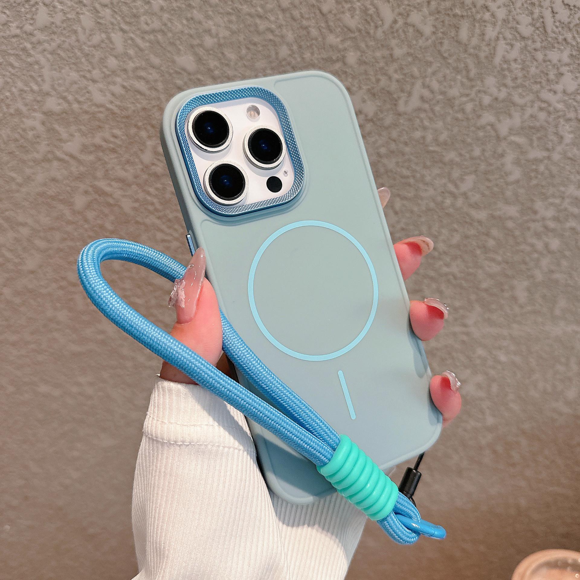 Applicable To IPhone16ProMax Thin Ring Magnetic Suction Phone Case Apple 15 Metal Lens 14 with Rope Matte Sleeve iPhone11
Applicable To IPhone16ProMax Thin Ring Magnetic Suction Phone Case Apple 15 Metal Lens 14 with Rope Matte Sleeve iPhone11