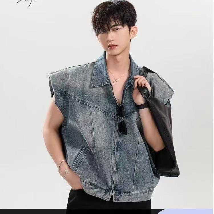 Men s Trendy Loose Denim Vest - Hong Kong Style XL
Men s Trendy Loose Denim Vest - Hong Kong Style XL