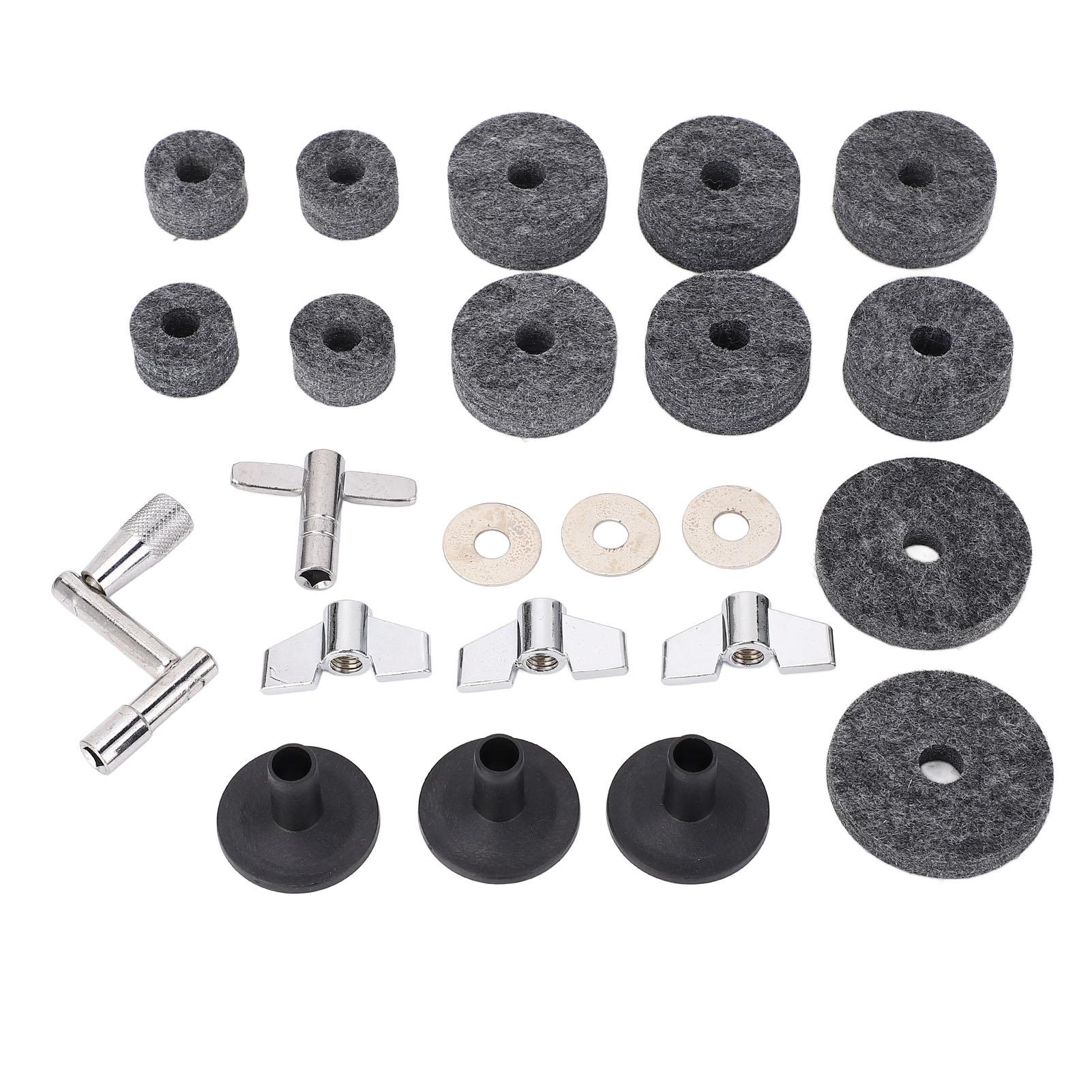 23 Pieces Cymbal Replacement Accessories Non Slip 2.5cm 4cm 5cm Felt Pads Drum Cymbal Sleeves Nuts чёрный
23 Pieces Cymbal Replacement Accessories Non Slip 2.5cm 4cm 5cm Felt Pads Drum Cymbal Sleeves Nuts чёрный