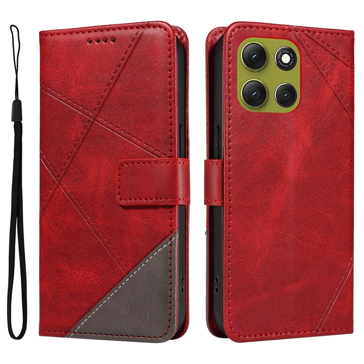 For Motorola Moto G86 5G/G86 Power 5G Leather Case Geometric Line Design Wallet Phone Cover with Wrist Strap Red
For Motorola Moto G86 5G/G86 Power 5G Leather Case Geometric Line Design Wallet Phone Cover with Wrist Strap Red