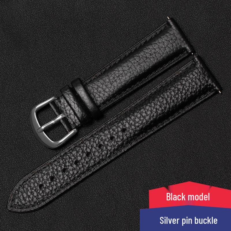 Lychee Pattern Genuine Leather Watch Strap - Soft, Breathable, Quick Release, Double-Sided Cowhide for Men & Women Width 20mm
Lychee Pattern Genuine Leather Watch Strap - Soft, Breathable, Quick Release, Double-Sided Cowhide for Men & Women Width 20mm