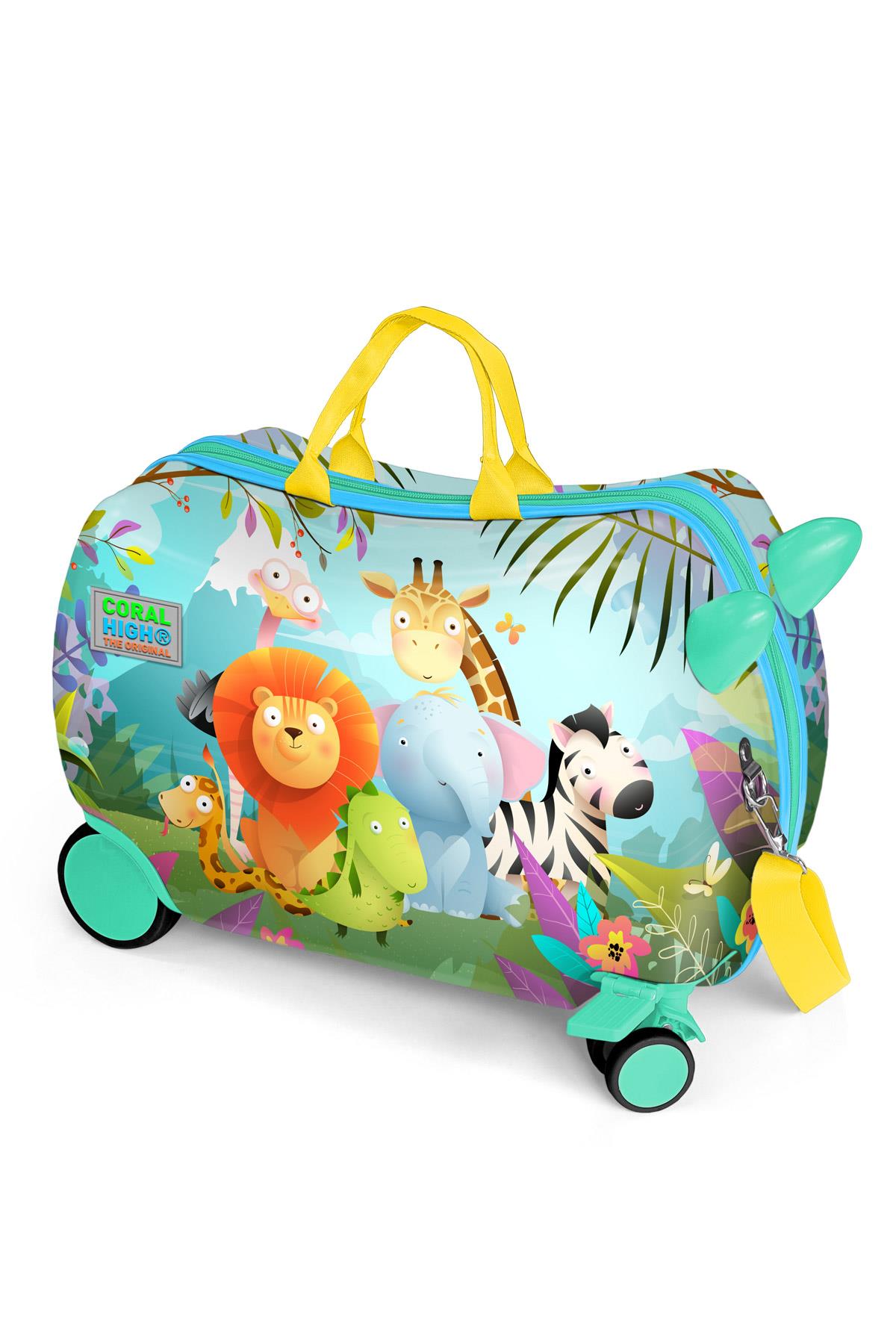 Coral High Kids Colorful Animal Kingdom Patterned Sit-and-Pull Children s Suitcase 16360
Coral High Kids Colorful Animal Kingdom Patterned Sit-and-Pull Children s Suitcase 16360