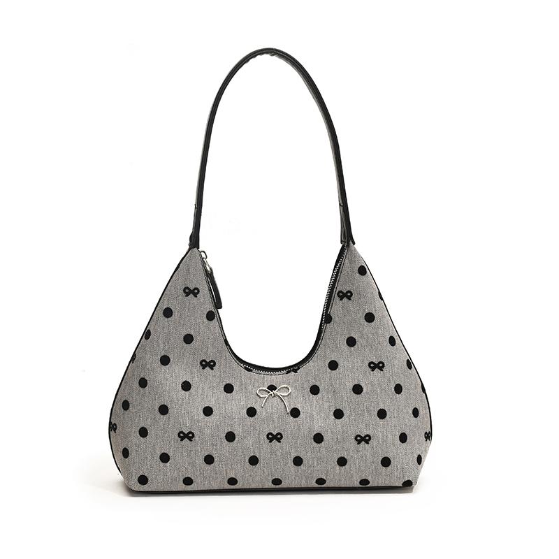 Shoulder Bag for Women Polka Dot Underarm Bag PU Leather Bowtie Hobo Bag with Zipper Tote Purse for Travel Commuting світло-сірого кольору
Shoulder Bag for Women Polka Dot Underarm Bag PU Leather Bowtie Hobo Bag with Zipper Tote Purse for Travel Commuting світло-сірого кольору