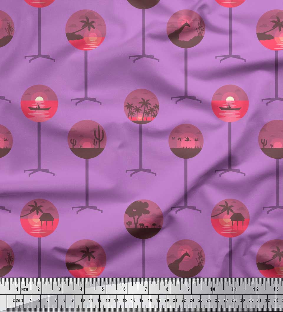 Soimoi Purple Japan Crepe Satin Тканина Дерево, Яхта та Захід Природа Надрукована Тканина 1 метр 42 дюйма 42 Inch Wide - Poly Crepe зелений
Soimoi Purple Japan Crepe Satin Тканина Дерево, Яхта та Захід Природа Надрукована Тканина 1 метр 42 дюйма 42 Inch Wide - Poly Crepe зелений