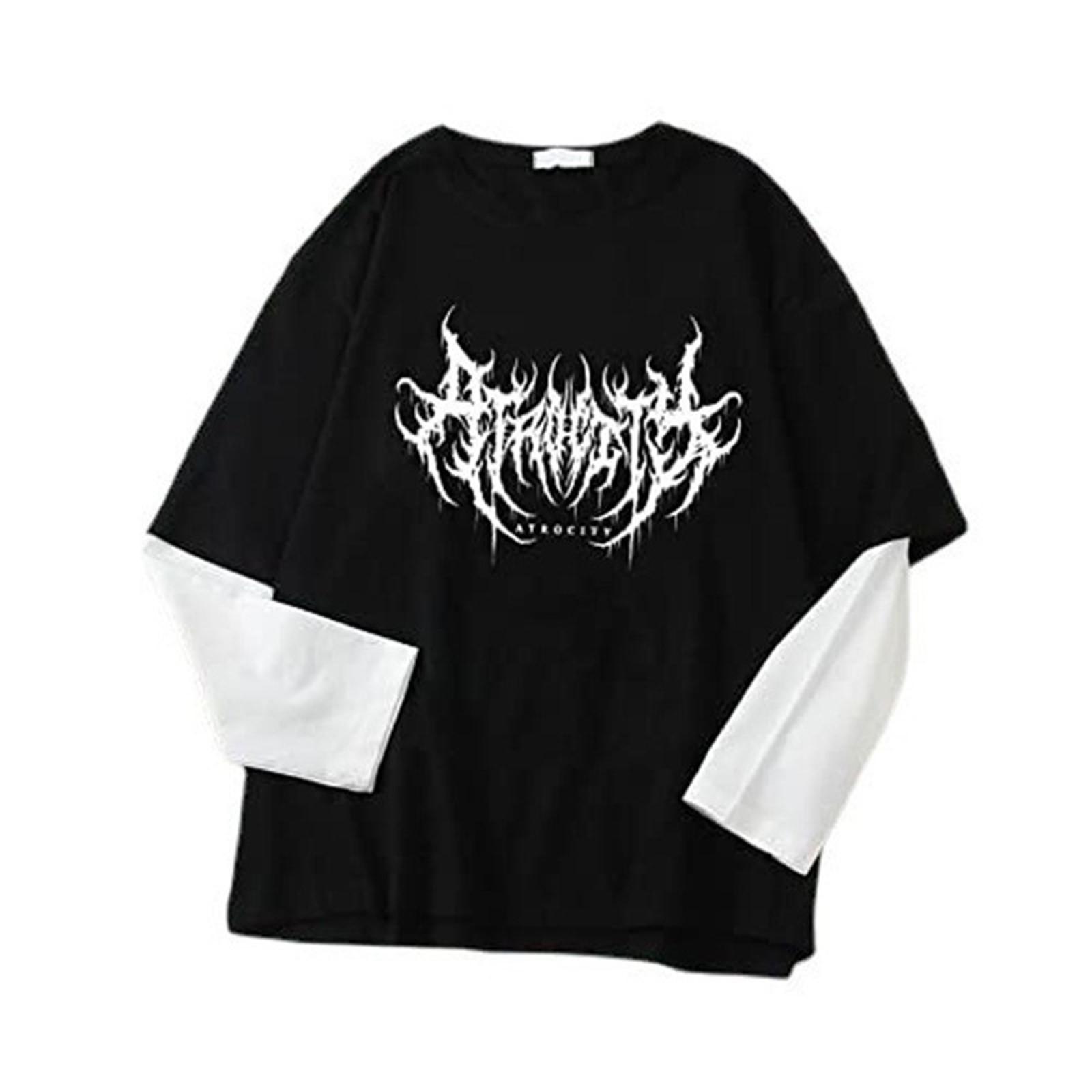 Women’s Letter Print Pullover Loose Fit Faux Two Piece Long Sleeve T Shirt Casual Crewneck Top for Daily Wear Layered Style XXL чёрный
Women’s Letter Print Pullover Loose Fit Faux Two Piece Long Sleeve T Shirt Casual Crewneck Top for Daily Wear Layered Style XXL чёрный