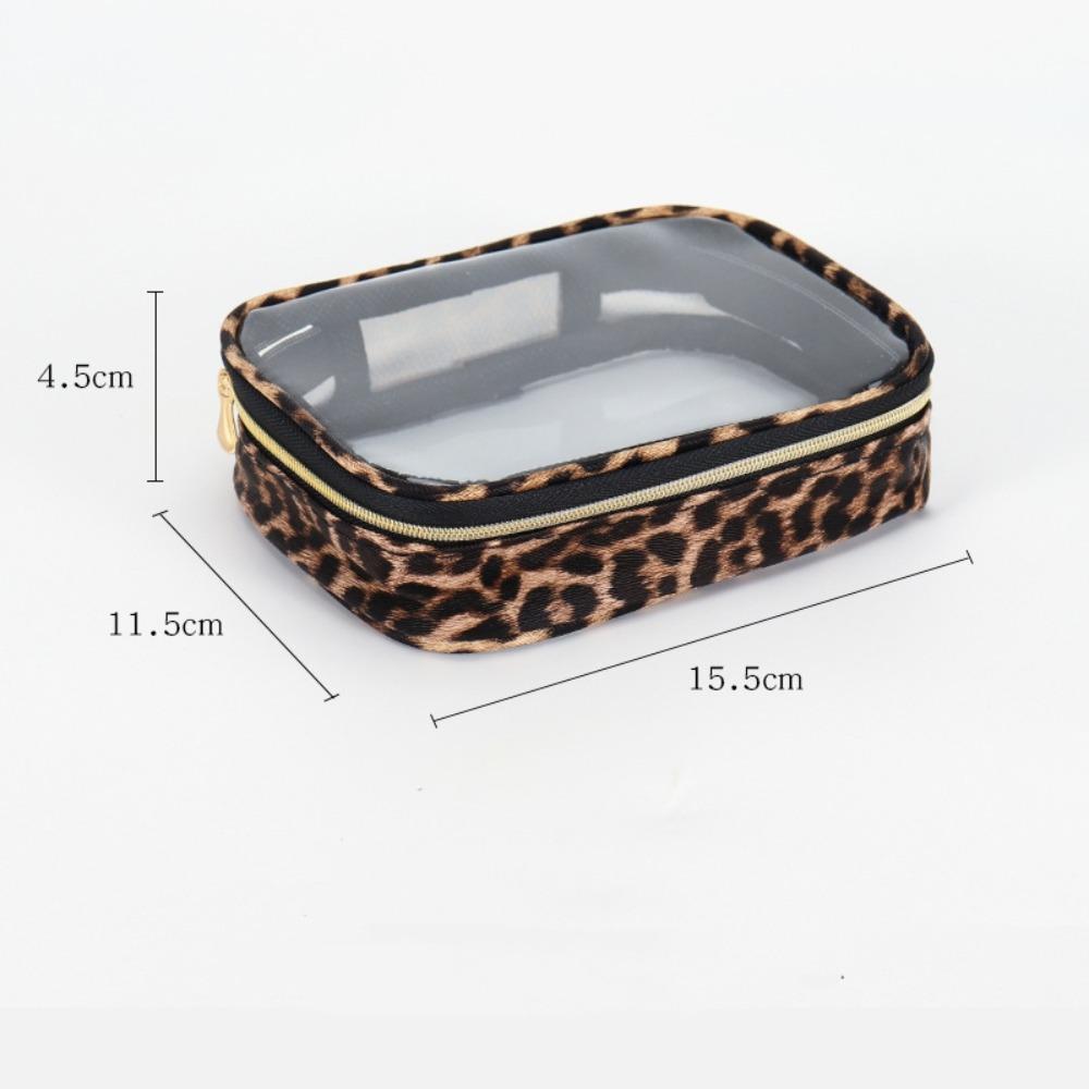 Fashion Leopard Print Makeup Bag Transparent Large Capacity Travel Cosmetic Bag Waterproof with Zipper Storage Bag
Fashion Leopard Print Makeup Bag Transparent Large Capacity Travel Cosmetic Bag Waterproof with Zipper Storage Bag