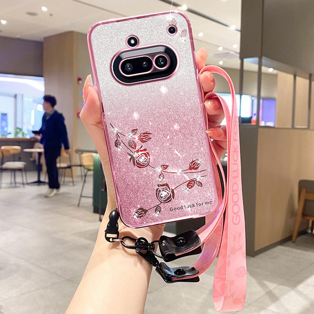 For Nothing Phone (3a) Case Flower Pattern TPU Gradient Phone Cover with Lanyards Purple
For Nothing Phone (3a) Case Flower Pattern TPU Gradient Phone Cover with Lanyards Purple