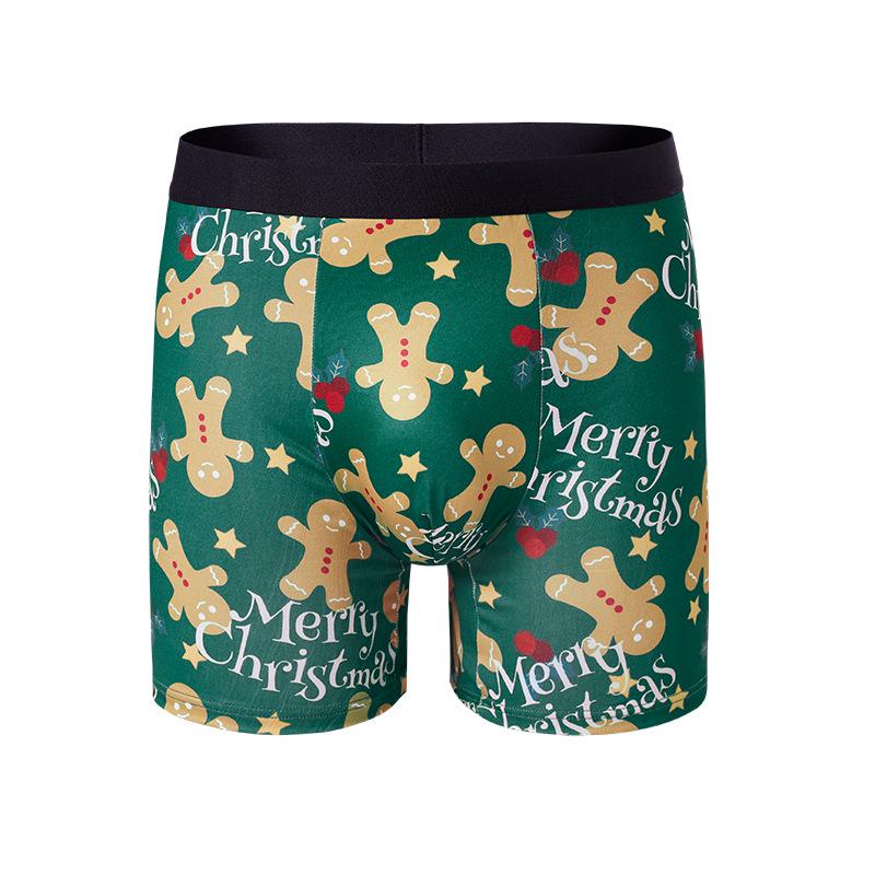 Men’s Christmas Gingerbread Print Boxer Briefs - Mid-Waist, Comfortable, Breathable Long-Leg European & American Style. L
Men’s Christmas Gingerbread Print Boxer Briefs - Mid-Waist, Comfortable, Breathable Long-Leg European & American Style. L