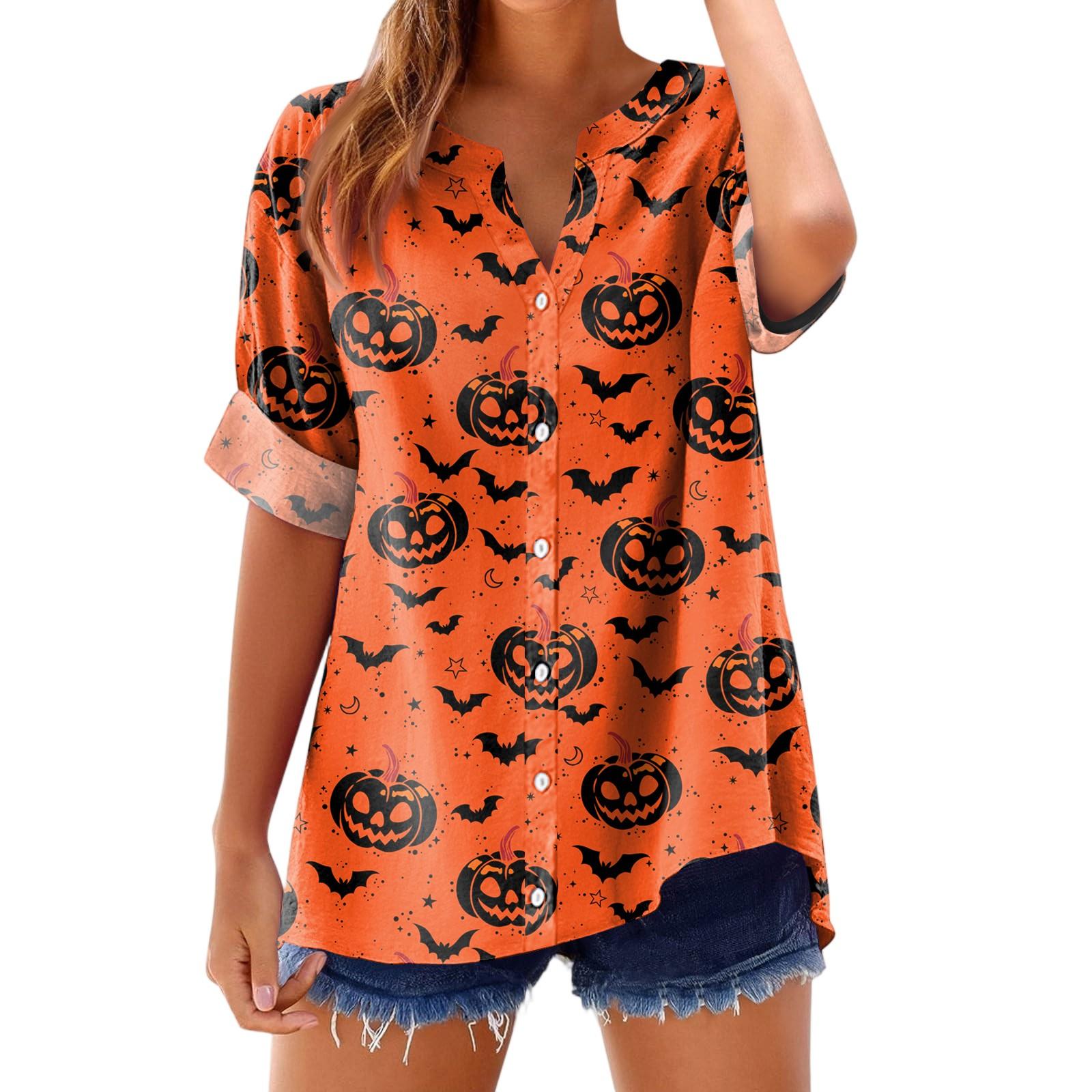 Women s Fashionable, Casual, Comfortable, Loose-Fitting Halloween Print Top S шафрановий
Women s Fashionable, Casual, Comfortable, Loose-Fitting Halloween Print Top S шафрановий