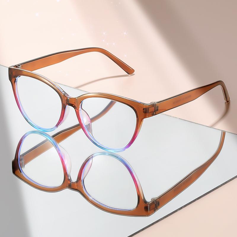 Classic small-framed cat anti-blue light glasses with gradient color frames suitable for daily wear and street photography
Classic small-framed cat anti-blue light glasses with gradient color frames suitable for daily wear and street photography