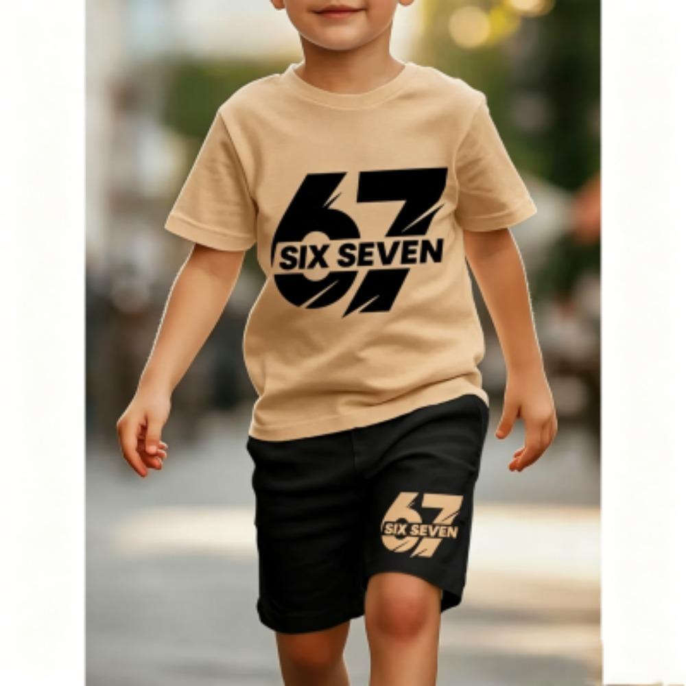 Fashion Funny Number 67 Printed 11 Colors Men s T-shirt and Shorts 2 Piece Set Summer Home Outdoor Casual Outfit for Men s and Women s Sports Set XXS
Fashion Funny Number 67 Printed 11 Colors Men s T-shirt and Shorts 2 Piece Set Summer Home Outdoor Casual Outfit for Men s and Women s Sports Set XXS