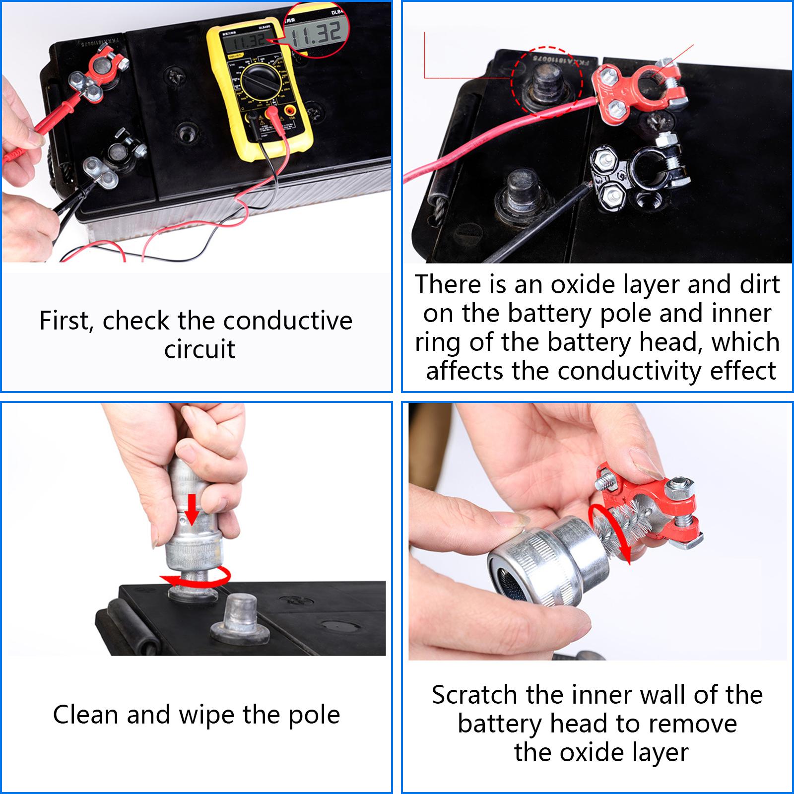 Battery Cleaning Brush Kit Efficiently Removes Oxidation Extends Battery Life Nonslip Handle for Car Owners Enthusiasts
Battery Cleaning Brush Kit Efficiently Removes Oxidation Extends Battery Life Nonslip Handle for Car Owners Enthusiasts
