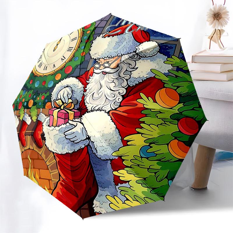 1pc Merry Christmas! Santa s Gift: Automatic Opening/Closing Umbrella with Portable Foldable Design, 8-Bone Iron Frame for Outdoor Use, Perfect Festiv
1pc Merry Christmas! Santa s Gift: Automatic Opening/Closing Umbrella with Portable Foldable Design, 8-Bone Iron Frame for Outdoor Use, Perfect Festiv