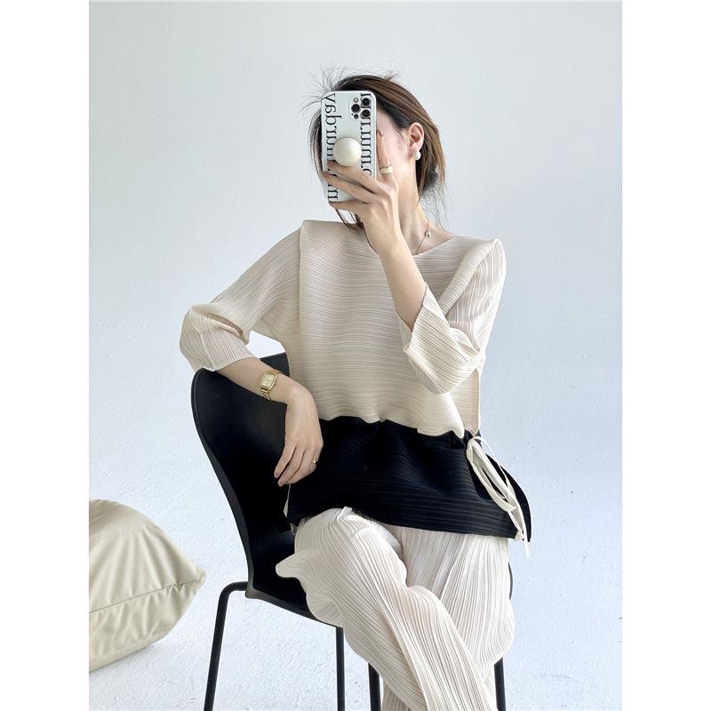 Spring/Summer 2024 Women s Colorblock Loose Top with Drawstring Waist One Size білий
Spring/Summer 2024 Women s Colorblock Loose Top with Drawstring Waist One Size білий