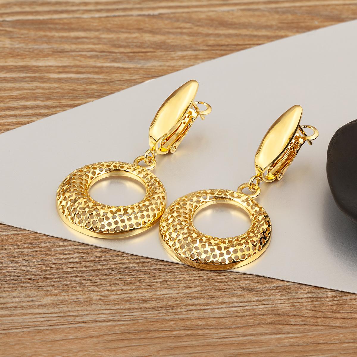 Nidin New Retro Water-drop/Doughnut Shape Copper Drop Earrings For Women Female Bohemia Style Bridal Wedding Party Ear Jewelry
Nidin New Retro Water-drop/Doughnut Shape Copper Drop Earrings For Women Female Bohemia Style Bridal Wedding Party Ear Jewelry