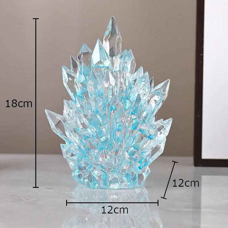 Shining Crystal Cluster Sculpture Desk Decoration Ornaments Imitation Crystal Crafts Resin Artwork Statue Room Aesthetics Decor
Shining Crystal Cluster Sculpture Desk Decoration Ornaments Imitation Crystal Crafts Resin Artwork Statue Room Aesthetics Decor