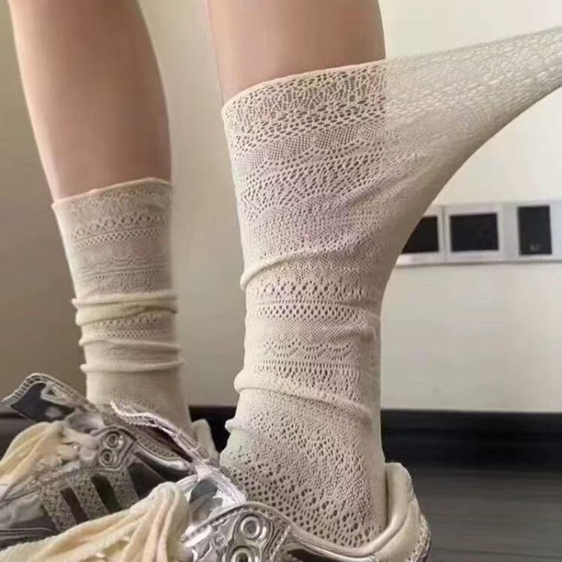 Female Summer Lace Hollowed Out Ballet Windblown Tube Stockings 1 pair молоко, білий колір
Female Summer Lace Hollowed Out Ballet Windblown Tube Stockings 1 pair молоко, білий колір