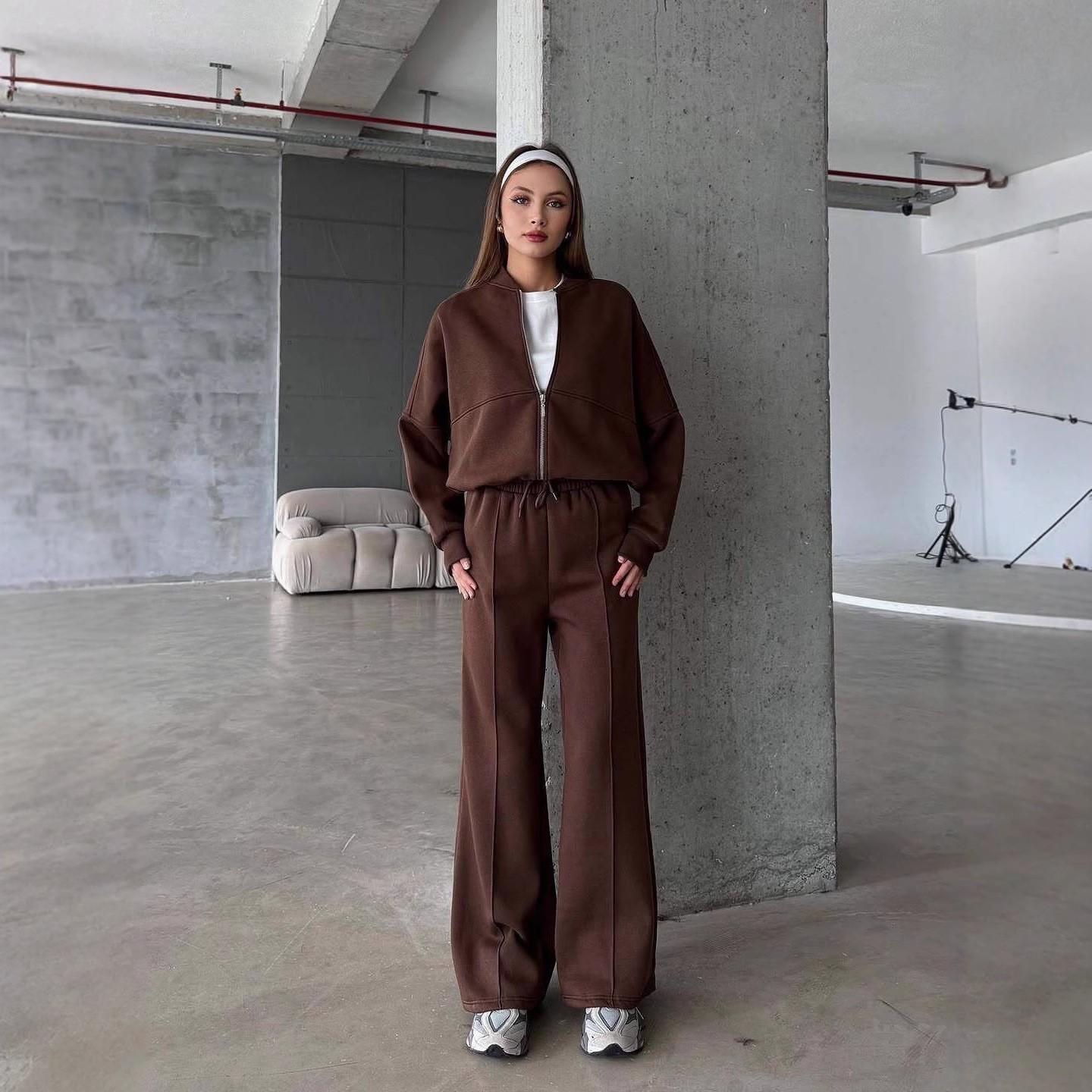 Casual Suit American Fall-winter Pullover Sporty Women s Clothing Fashionable Street Long-sleeved Coat Long Pants Two-piece Set. XL кавовий
Casual Suit American Fall-winter Pullover Sporty Women s Clothing Fashionable Street Long-sleeved Coat Long Pants Two-piece Set. XL кавовий