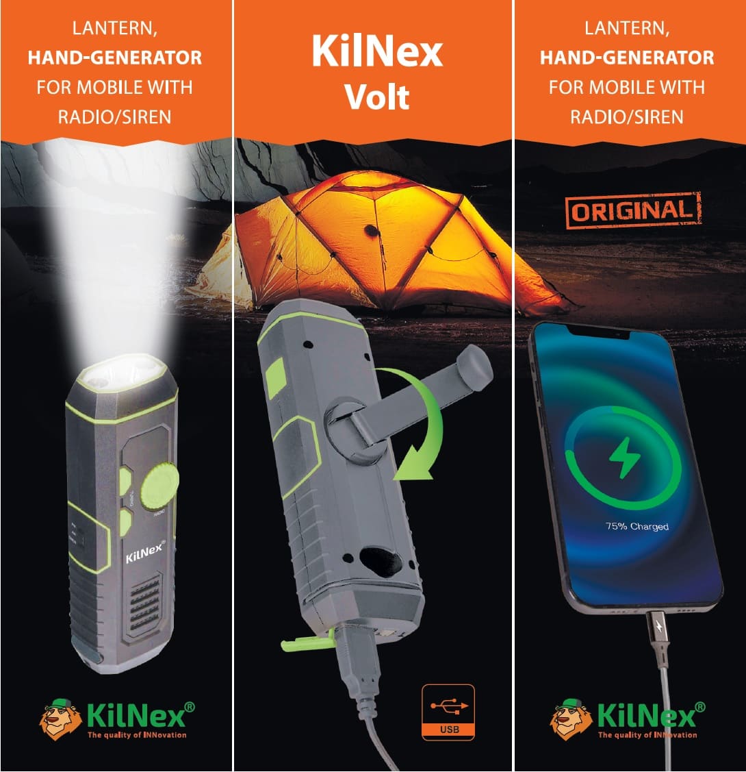 Ліхтарик KINLEX VOLT з ручним генератором (динамо-машина), РАДІО ТА СИРЕНА-СИГНАЛІЗАЦІЯ
Ліхтарик KINLEX VOLT з ручним генератором (динамо-машина), РАДІО ТА СИРЕНА-СИГНАЛІЗАЦІЯ