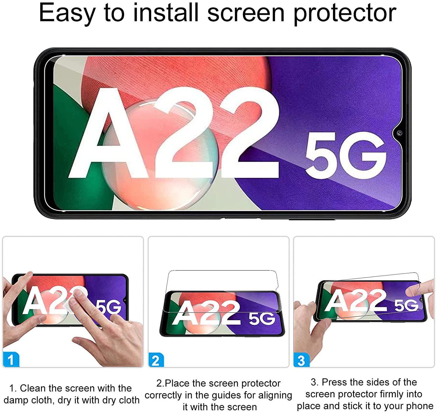 2PCS/Set Ultra Clear 0.3mm Arc Edge Tempered Glass Screen Protector for Samsung Galaxy A22 5G (EU Version) Type A
2PCS/Set Ultra Clear 0.3mm Arc Edge Tempered Glass Screen Protector for Samsung Galaxy A22 5G (EU Version) Type A