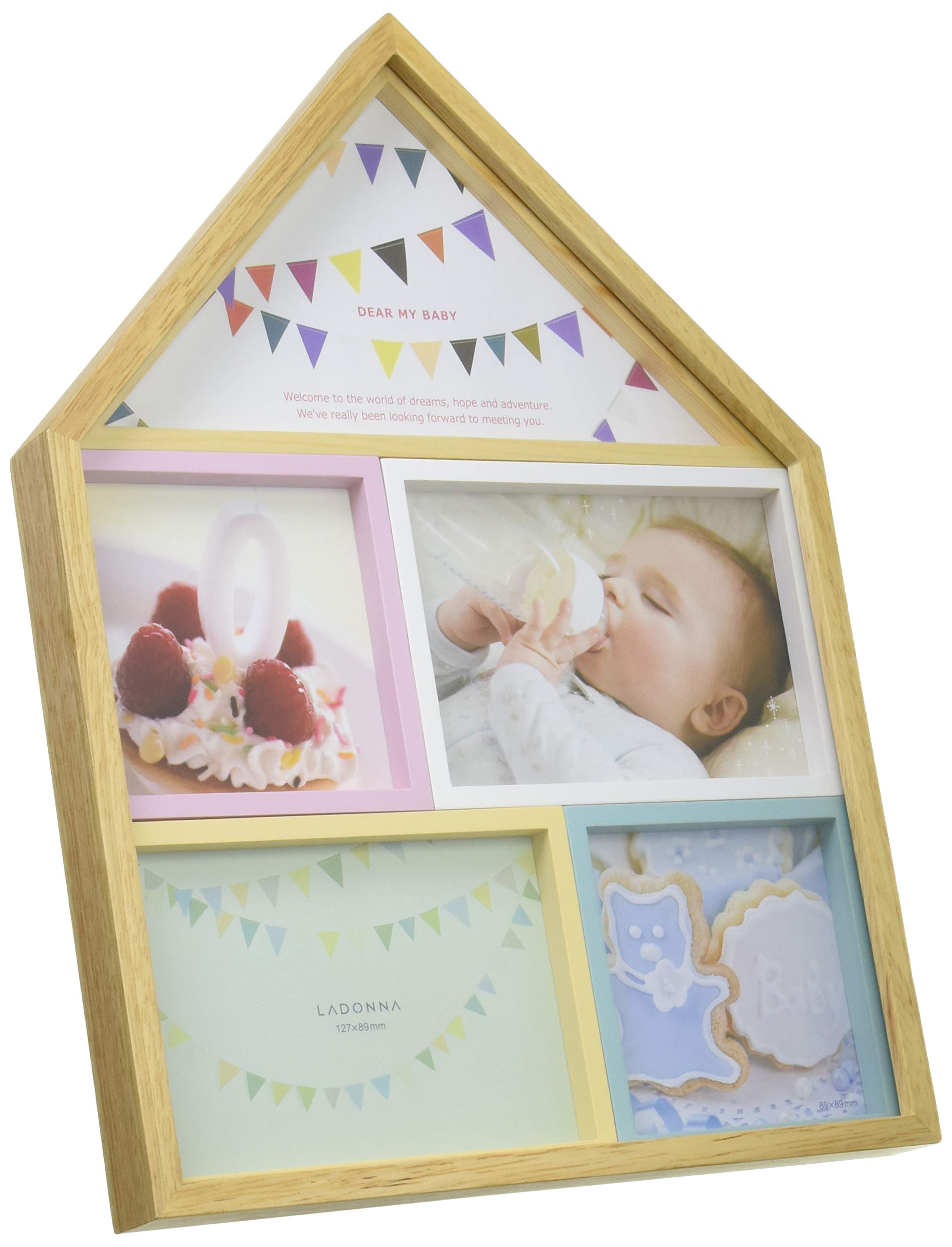 LADONNA Photo Frame, Baby, Natural, House Shape, CW34-50
LADONNA Photo Frame, Baby, Natural, House Shape, CW34-50