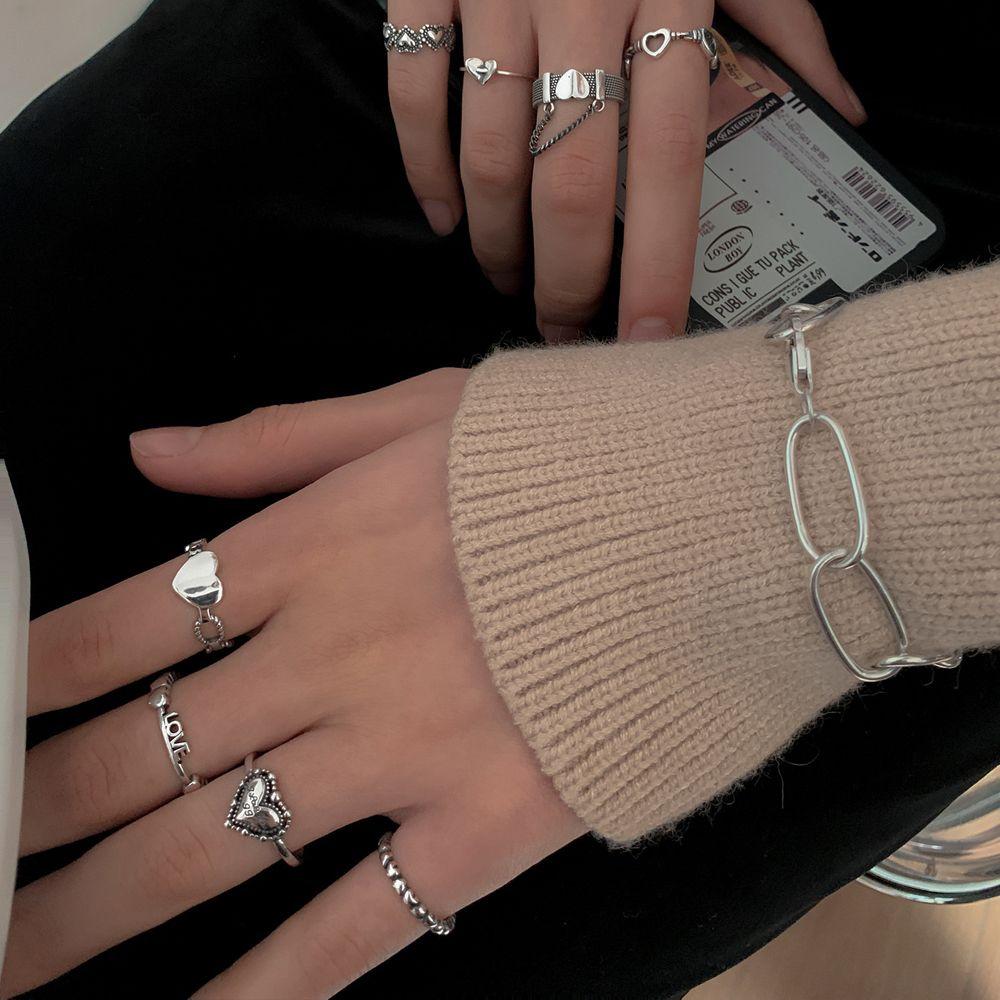 Ins Elegant Zinc Zinc Alloy Tassel Hollow Letter Korean Finger Rings Women Opening Rings Finger Jewelry Heart
Ins Elegant Zinc Zinc Alloy Tassel Hollow Letter Korean Finger Rings Women Opening Rings Finger Jewelry Heart