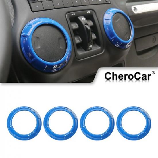 4X Air Conditioner Vent Outlet Trim Cover For Jeep Wrangler JK JKU 2011-17 Blue
4X Air Conditioner Vent Outlet Trim Cover For Jeep Wrangler JK JKU 2011-17 Blue