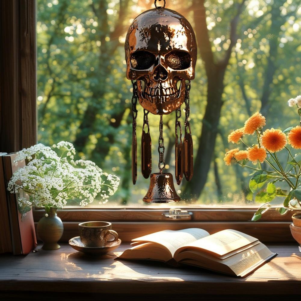 Hanging Wind Bell Skeleton Wind Chime Vintage Skull Wind Chime for Indoor Outdoor Garden Patio Metal Hanging Bell Halloween
Hanging Wind Bell Skeleton Wind Chime Vintage Skull Wind Chime for Indoor Outdoor Garden Patio Metal Hanging Bell Halloween