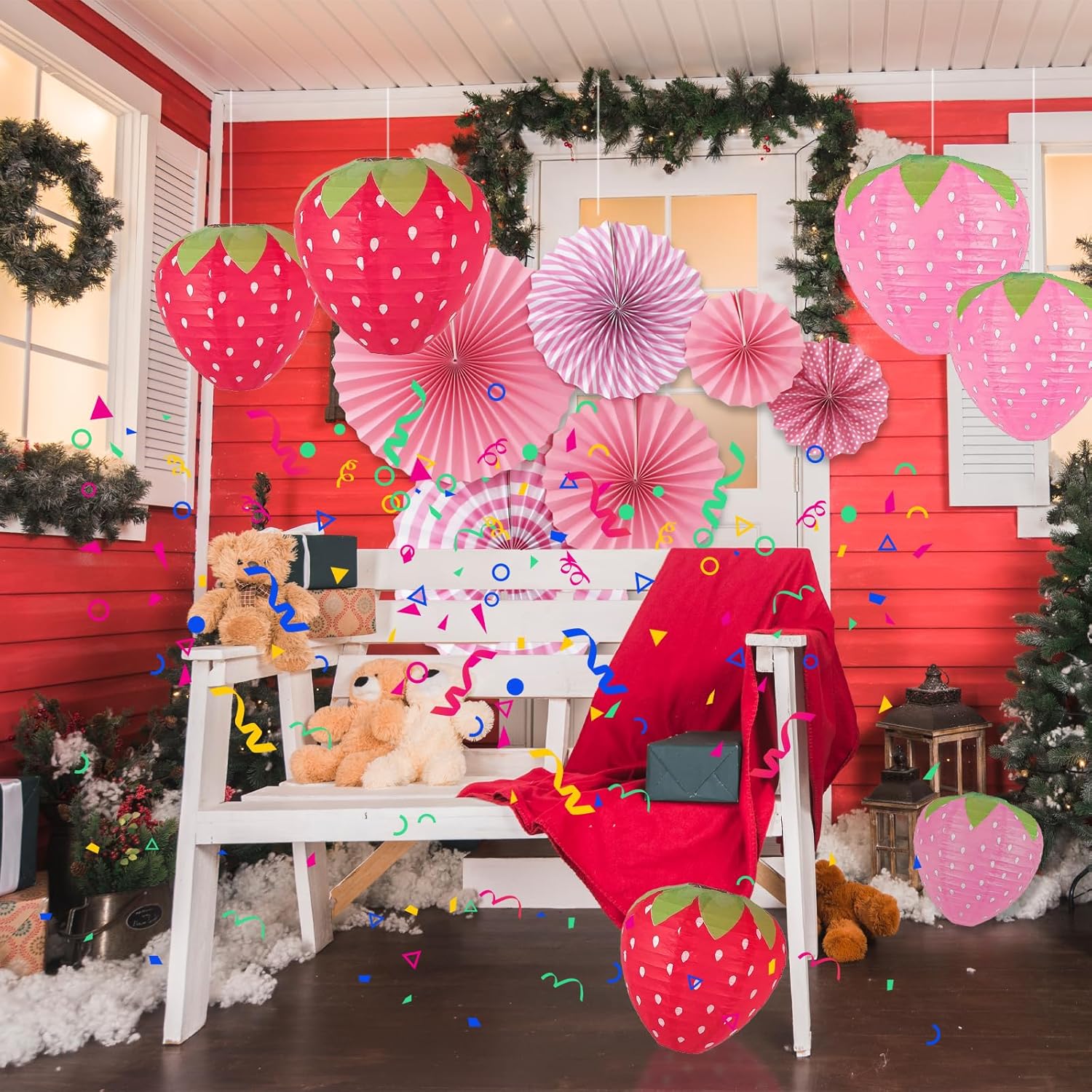 12 Pack Strawberry Paper Lanterns Paper Fan Party Decorations - Hanging Birthday Lantern Decor Fruit Themed Parties Strawberry Decorations Lanterns
12 Pack Strawberry Paper Lanterns Paper Fan Party Decorations - Hanging Birthday Lantern Decor Fruit Themed Parties Strawberry Decorations Lanterns