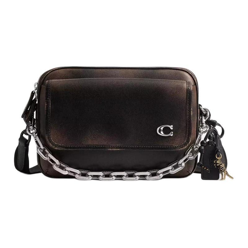COACH Charter 24 Magnetic snap pockets with zipper closure Fleece denim leather Crossbody bag Medium Women s Glass with glossy finish коричневий
COACH Charter 24 Magnetic snap pockets with zipper closure Fleece denim leather Crossbody bag Medium Women s Glass with glossy finish коричневий