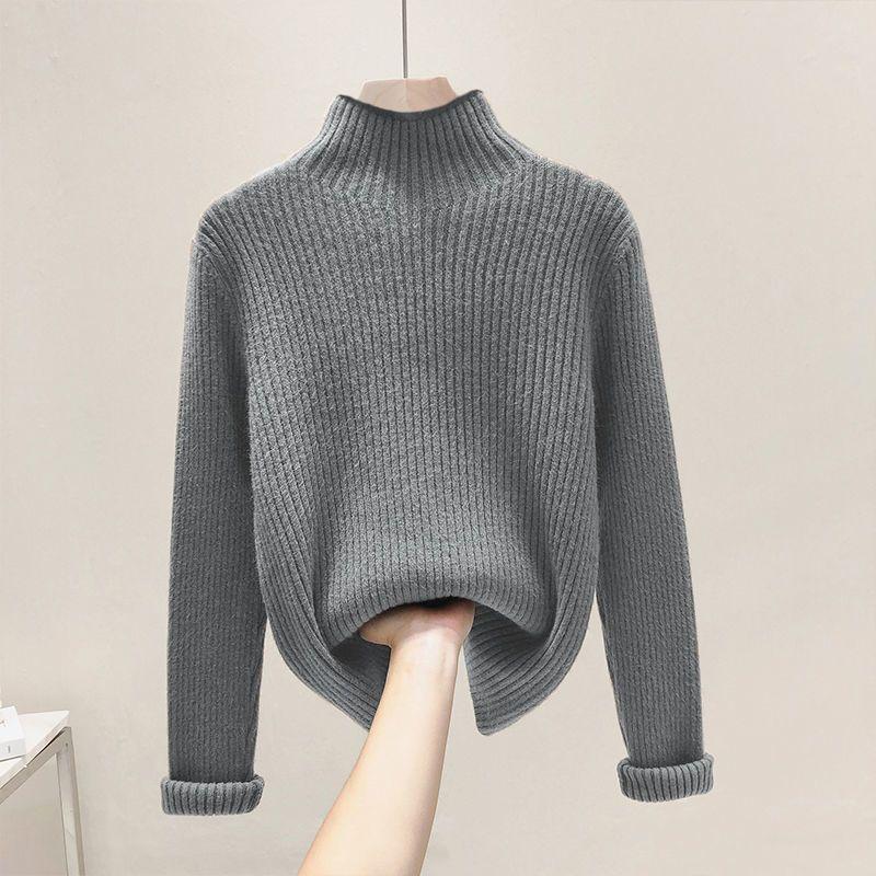 Women s Gray Thickened Knit Base Layer Sweater: Half-High Neck & Long Sleeves, Perfect for Autumn/Winter. L (for 110-125 lbs) темно-сірий
Women s Gray Thickened Knit Base Layer Sweater: Half-High Neck & Long Sleeves, Perfect for Autumn/Winter. L (for 110-125 lbs) темно-сірий
