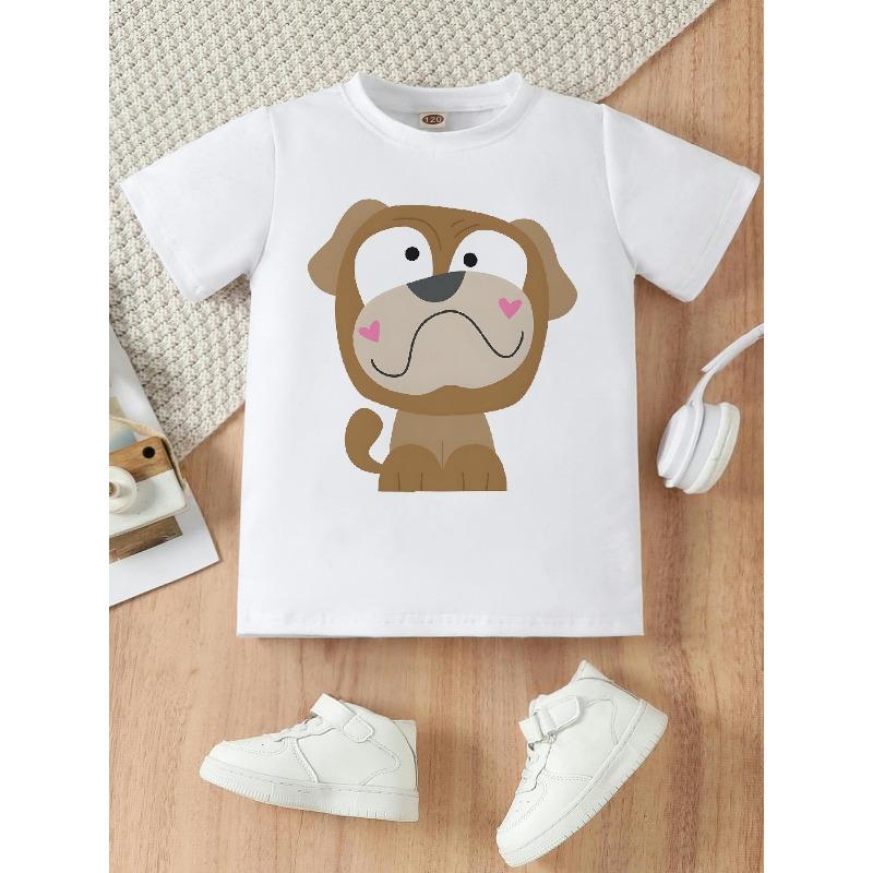 European sizes Stylish and Casual Round Neck Short-sleeved T-shirt for Girls, Featuring a Fun and Quirky Puppy Print; Perfect for Summer Wear. 164cm
European sizes Stylish and Casual Round Neck Short-sleeved T-shirt for Girls, Featuring a Fun and Quirky Puppy Print; Perfect for Summer Wear. 164cm
