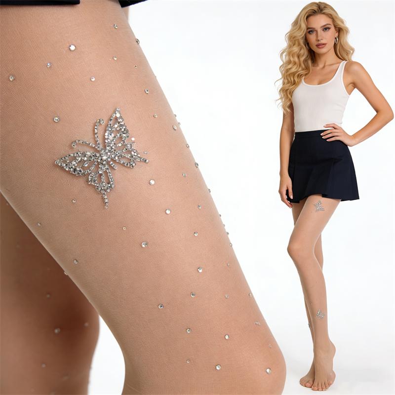 15D Women Thin See Through Sexy Stocking Diamond Silk Sheer Tights High Streetwear Crystal Pantyhose One Size
15D Women Thin See Through Sexy Stocking Diamond Silk Sheer Tights High Streetwear Crystal Pantyhose One Size