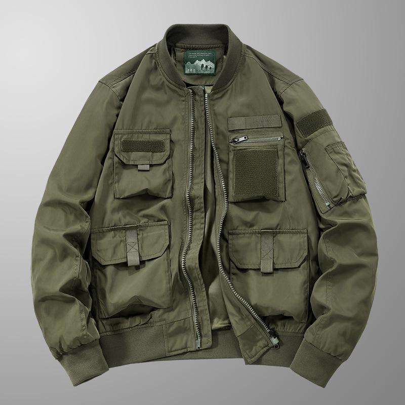 Fashion Men Loose Casual Aviator Coats Bomber Jackets Man Outdoor Multi-pockets Cargo Jackets Tooling Coats Size 6XL S зелений
Fashion Men Loose Casual Aviator Coats Bomber Jackets Man Outdoor Multi-pockets Cargo Jackets Tooling Coats Size 6XL S зелений
