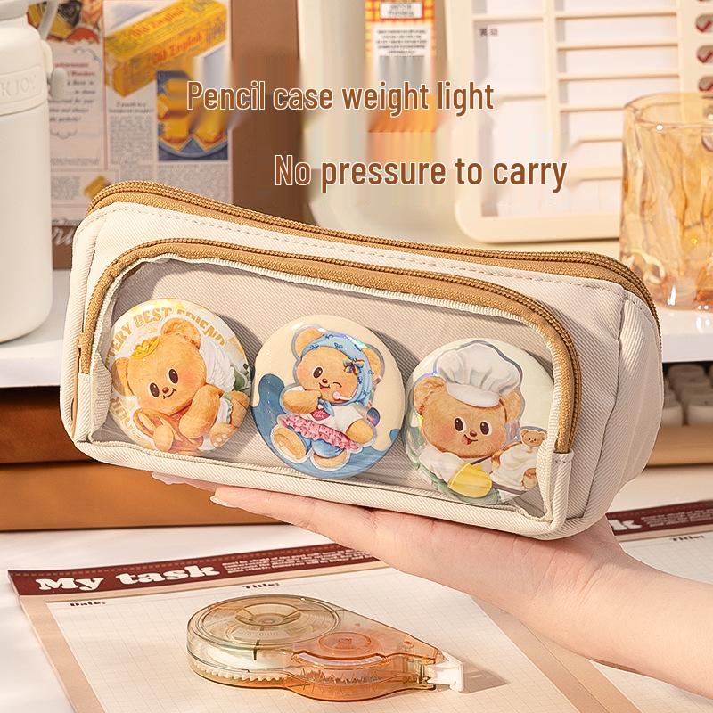 Kaba Bear Large Capacity Multilayer Pencil Case Cartoon Design for Elementary Students грязно-белый
Kaba Bear Large Capacity Multilayer Pencil Case Cartoon Design for Elementary Students грязно-белый