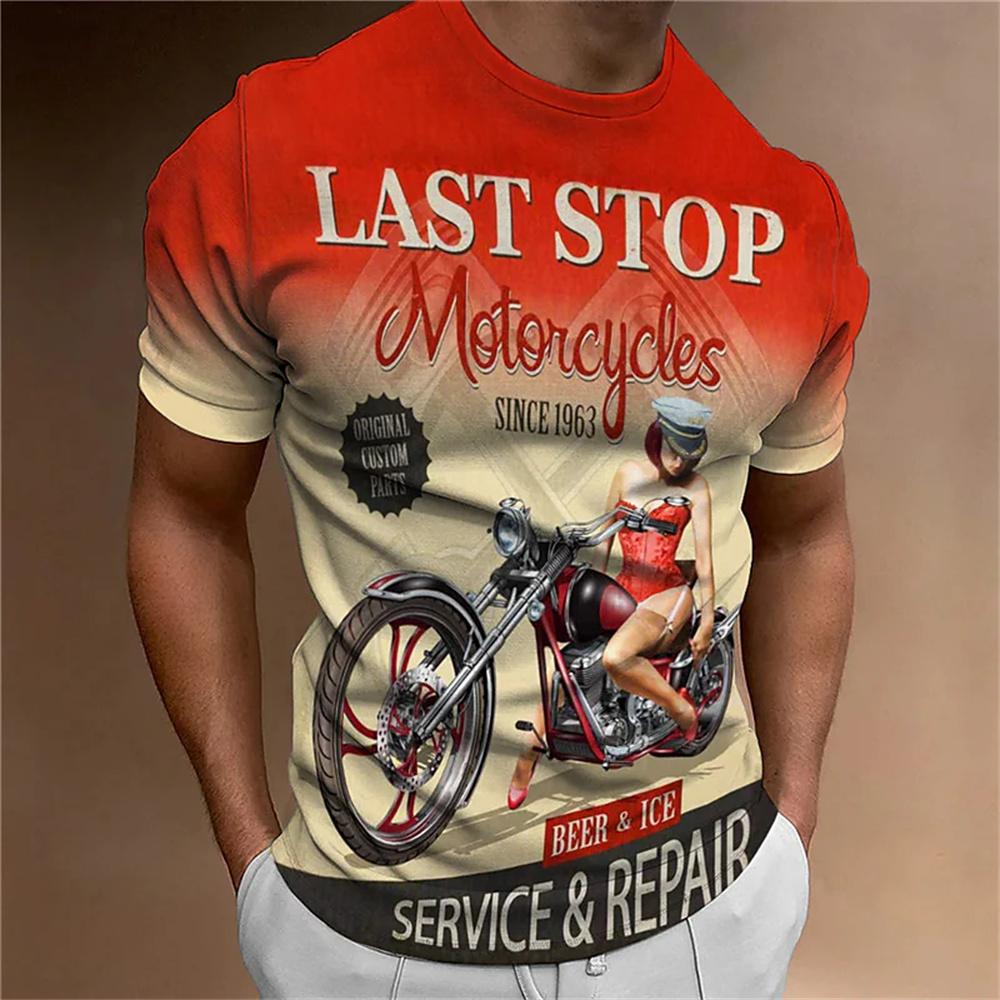 Винтажная мужская футболка с принтом мотоцикла, летняя футболка с круглым вырезом, уличная повседневная футболка с короткими рукавами, футболка большого размера, мужская одежда 6XL
Винтажная мужская футболка с принтом мотоцикла, летняя футболка с круглым вырезом, уличная повседневная футболка с короткими рукавами, футболка большого размера, мужская одежда 6XL