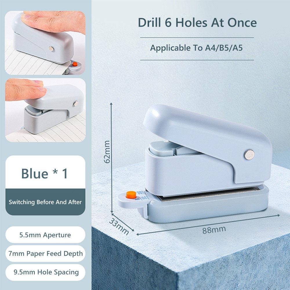 Multi-functional 3/6Holes Loose-leaf Hole Puncher Mini Binding Tools Paper Puncher Hole Punching Machine Gift
Multi-functional 3/6Holes Loose-leaf Hole Puncher Mini Binding Tools Paper Puncher Hole Punching Machine Gift